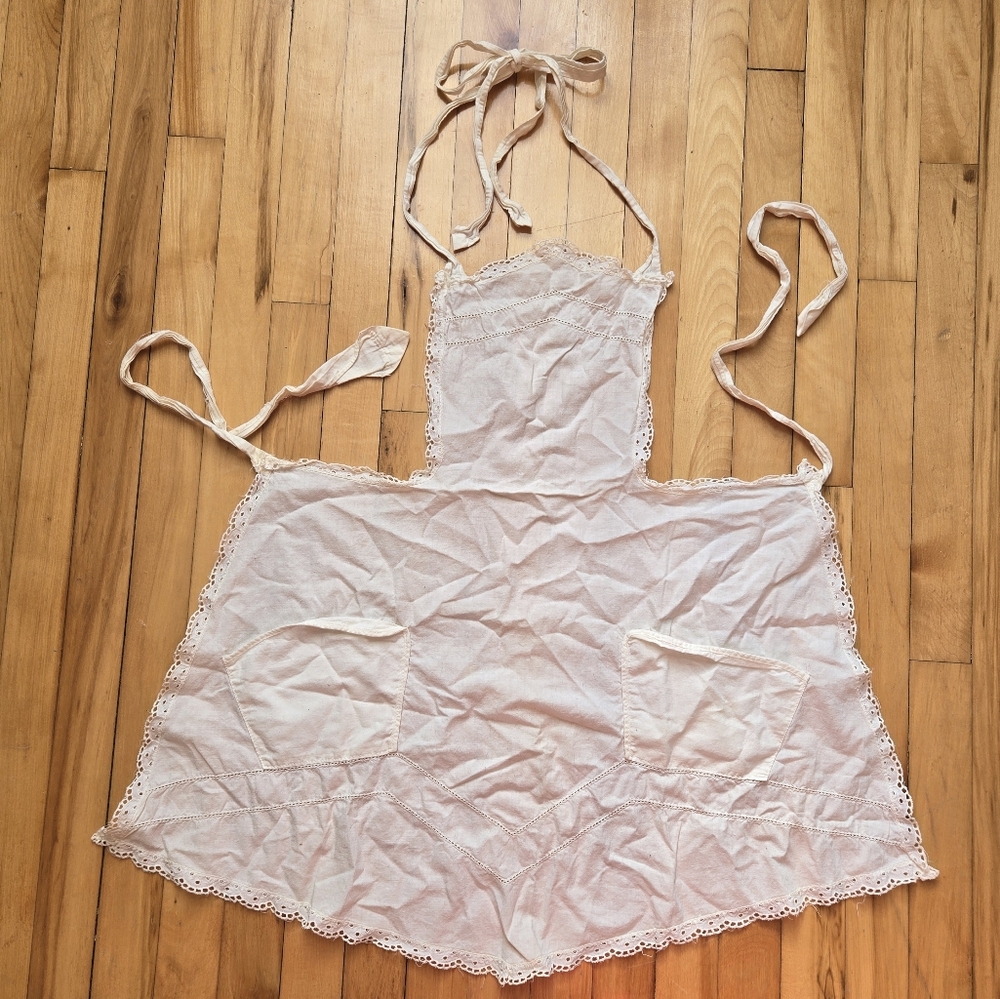 Vintage/antique Eyelet Apron